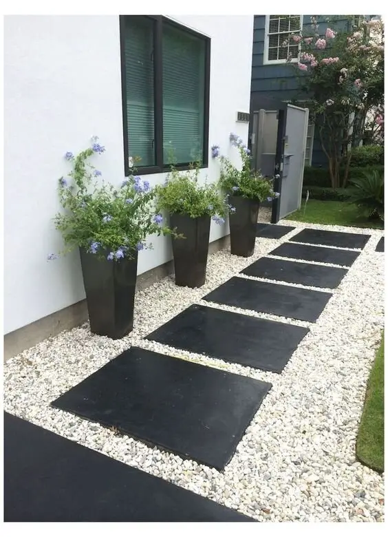 small and modern garden