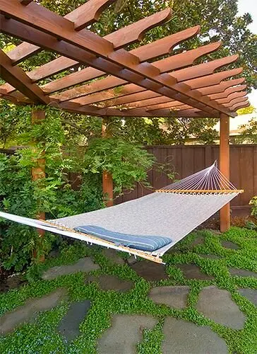 pergola and hammock