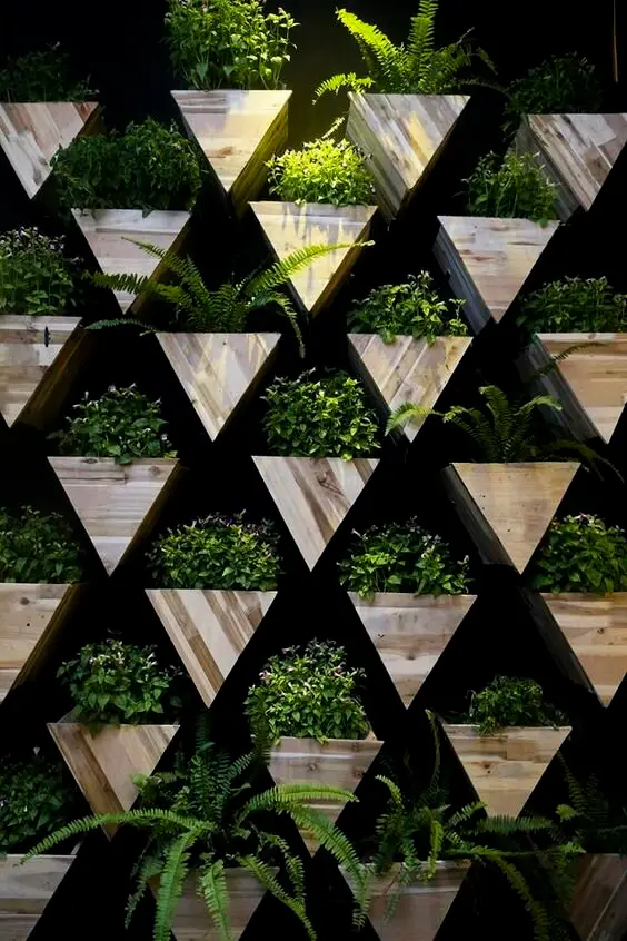 triangle wall planters
