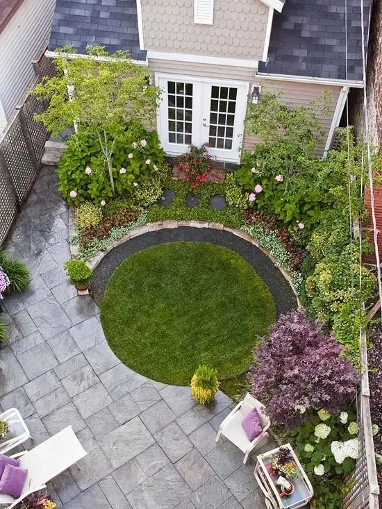 small backyard