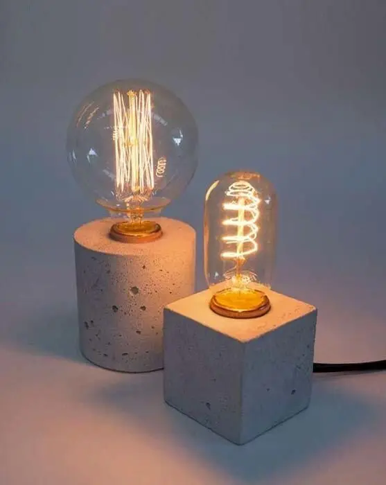 concrete lamps