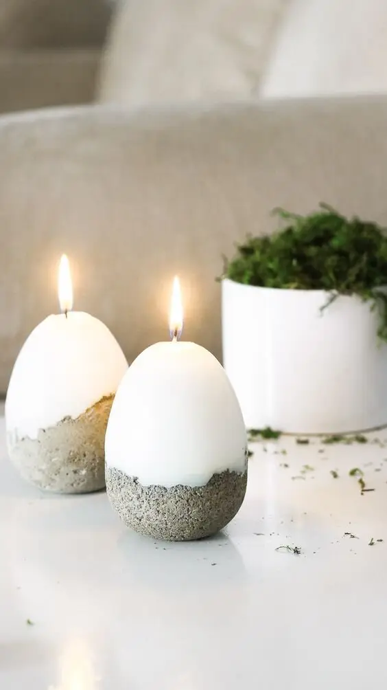 concrete candles