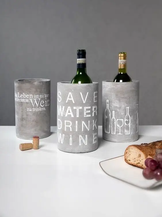 concrete wine coolers