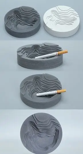 concrete ashtray