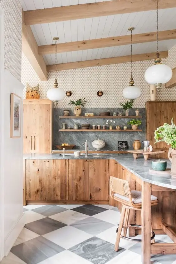 marble kitchen floor