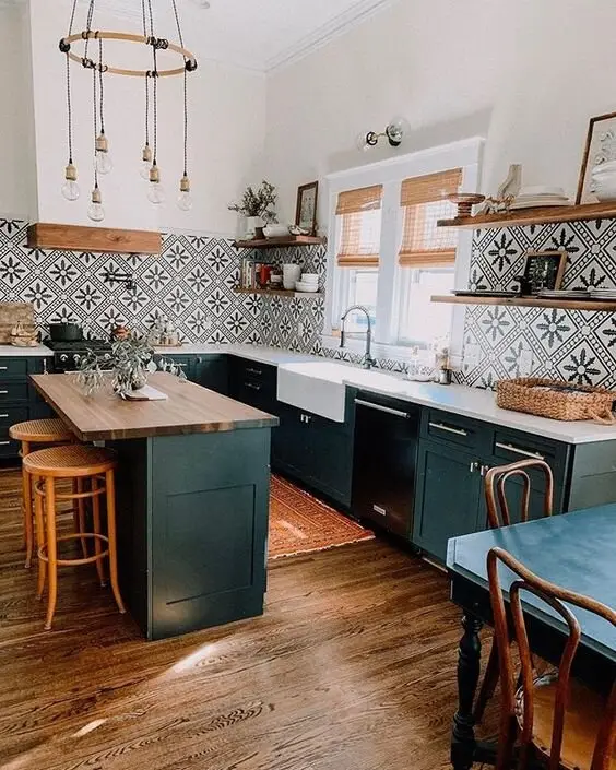 oak kitchen floor
