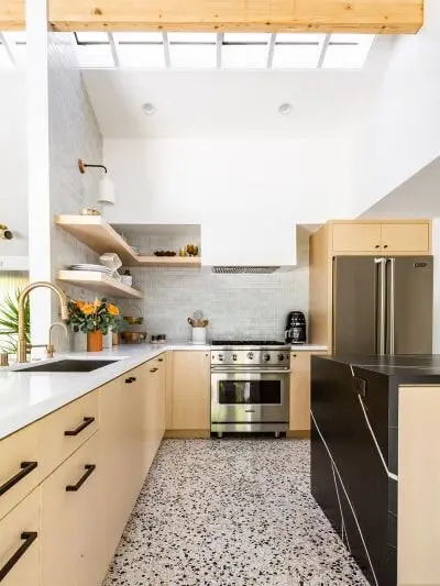 terrazzo tile floor