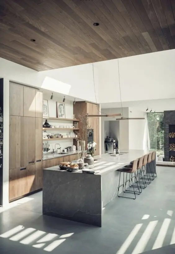 modern concrete kitchen
