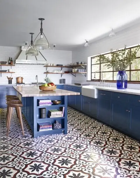patterned tile floor