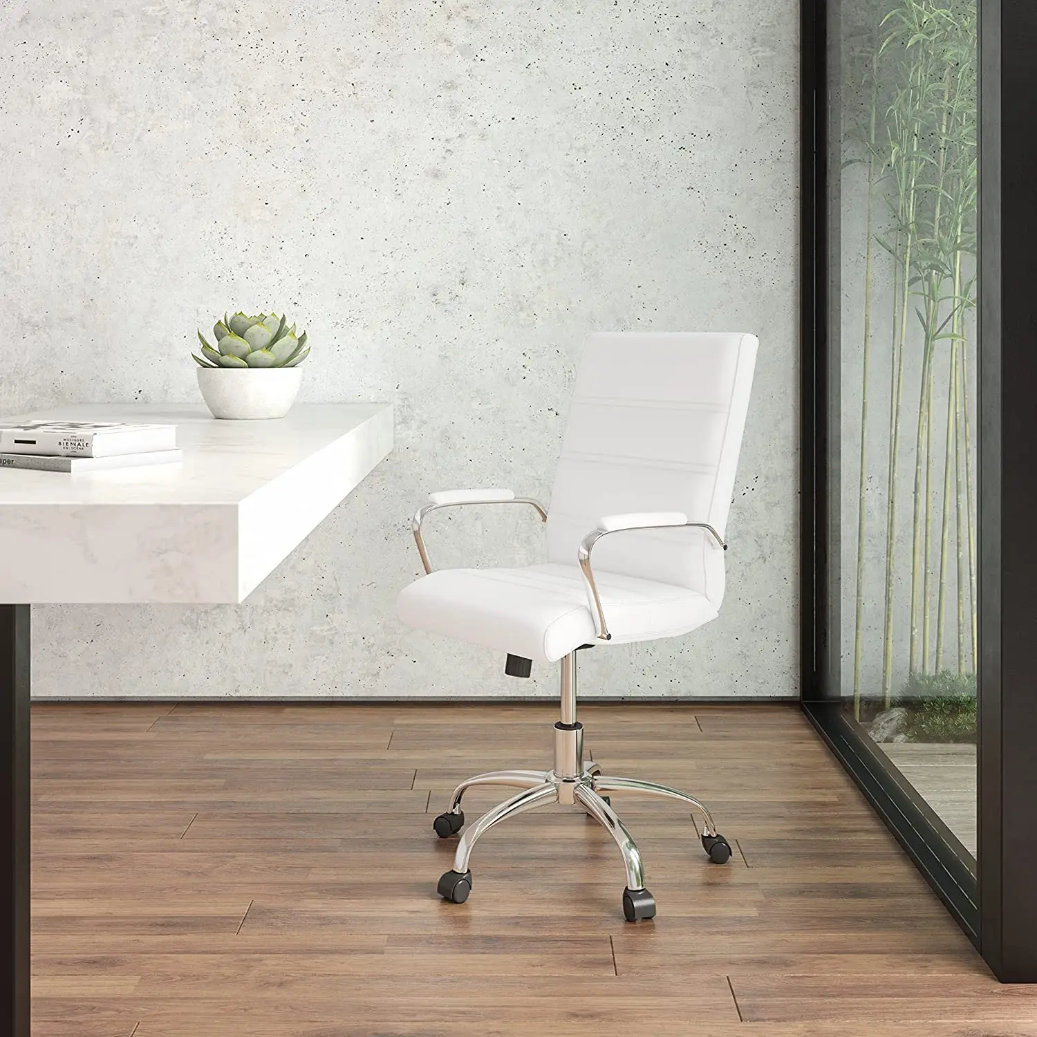 white office chair