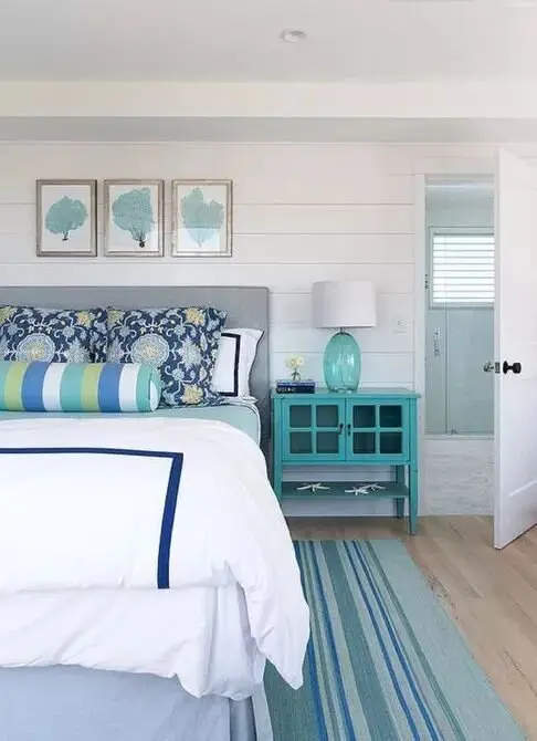 colourful coastal bedroom