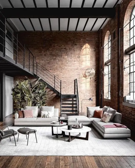 Industrial Scandi industrial living room: Scandinavian interiors are bright, functional, and minimal