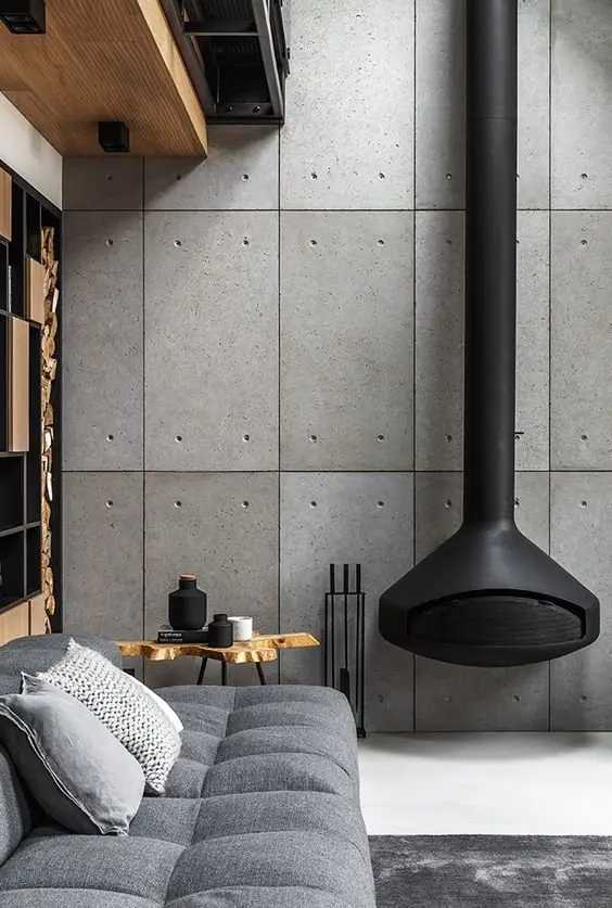 Concrete Panels industrial living room: There is nothing more sturdy, sensible, and functional than concrete
