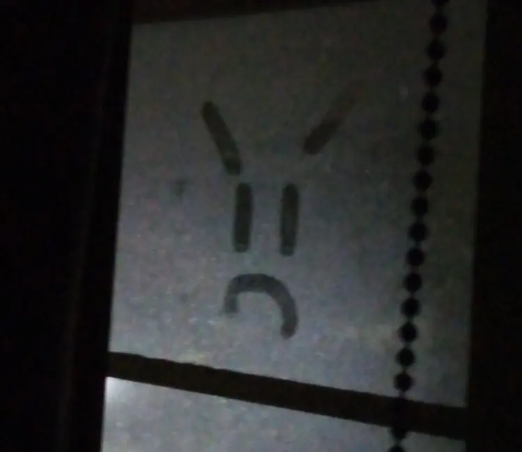 Condensation on the inside of a cold window pane
